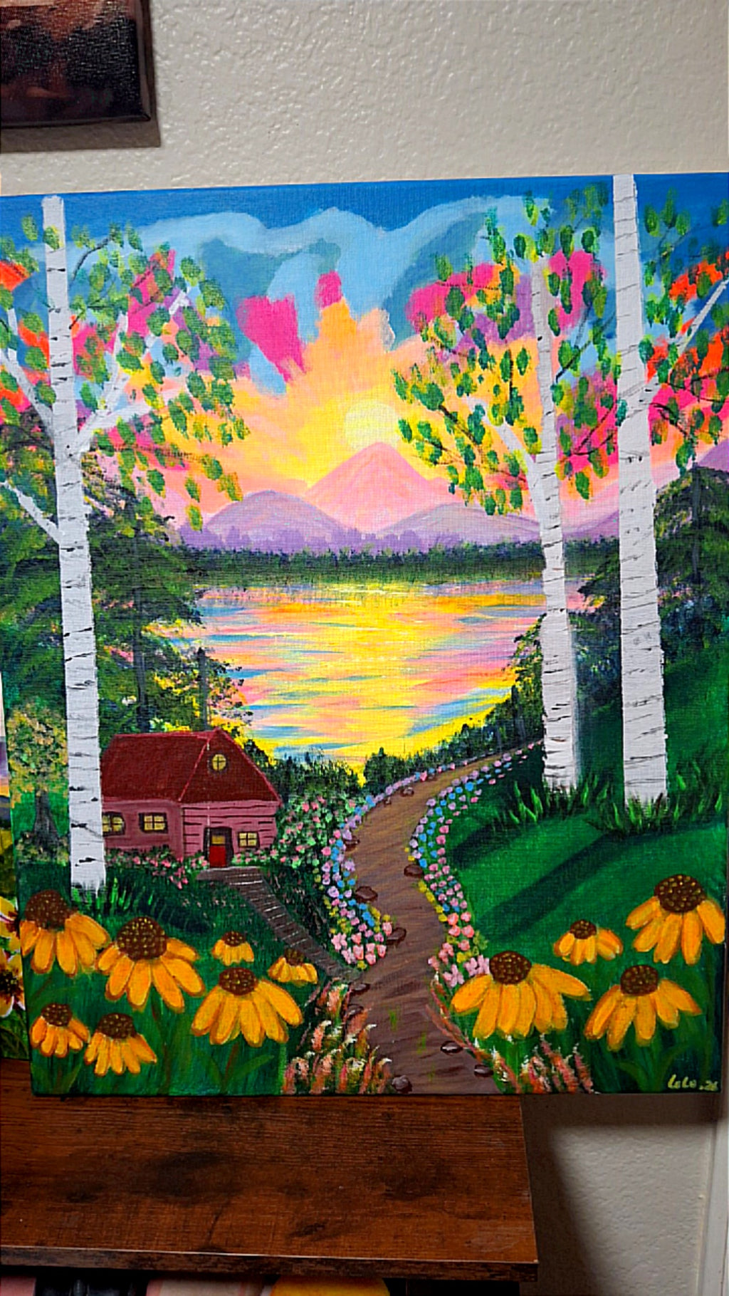 16 x 20 Acrylic Titled.  "Eternal Peace"