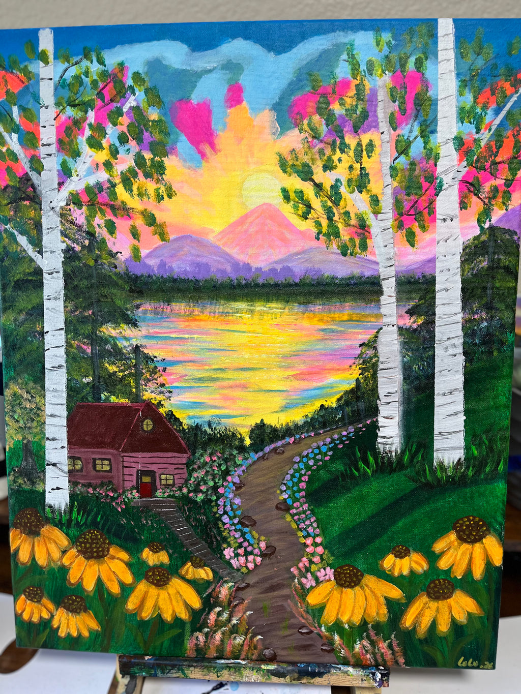 16 x 20 Acrylic Titled.  "Eternal Peace"
